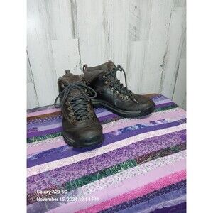Timberland White Ledge Boots Mens 11 M Brown Leather Lace Up Mid